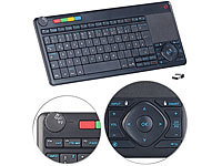 GeneralKeys Lernfähige Multimedia-Funk-Tastatur & Fernbedienung für PC, Smart-TV; Funktastatur & -Maus Sets 