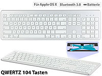 GeneralKeys Tastatur für Apple macOS mit Bluetooth, Nummernblock & Scissor-Tasten