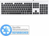 GeneralKeys USB-Voll-Tastatur, Super-Slim mit Scissor-Tasten, Versandrückläufer; Funktastatur & -Maus Sets Funktastatur & -Maus Sets 