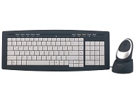 GeneralKeys Multimedia Funk-Tastatur & optische Maus "Slim RubberCoated"