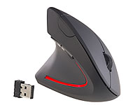 GeneralKeys Optische Vertikal-Funkmaus für Linkshänder, 1.600 dpi, 2,4 GHz; Funktastatur & -Maus Sets, Optische Funkmäuse Funktastatur & -Maus Sets, Optische Funkmäuse Funktastatur & -Maus Sets, Optische Funkmäuse Funktastatur & -Maus Sets, Optische Funkmäuse