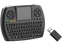 GeneralKeys Micro-MCE-Funktastatur QWERTZ "MFT-276PRO" (refurbished); Funktastatur & -Maus Sets, Bluetooth Tastatur für Smartphone & Tablet PCs 