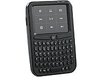 GeneralKeys Kabellose Micro-Tastatur QWERTZ 2,4 GHz mit Multi-Tochpad; Funktastatur & -Maus Sets, Bluetooth Tastatur für Smartphone & Tablet PCs 