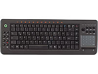 GeneralKeys Multimedia-Funktastatur "Navigator" mit Gestenerkennung; Funktastatur & -Maus Sets, Bluetooth Tastatur für Smartphone & Tablet PCs 