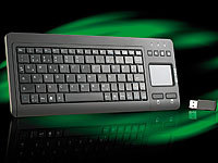 GeneralKeys Mini-Multimedia-Funktastatur 2,4 GHz mit Touchpad (refurbished); Funktastatur & -Maus Sets, Bluetooth Tastatur für Smartphone & Tablet PCs 
