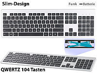 GeneralKeys Funk-Voll-Tastatur, Slim-Design, Windows, Scissor-Tasten, Ziffernblock; Funktastatur & -Maus Sets Funktastatur & -Maus Sets 
