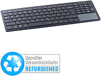 GeneralKeys Slim-Funktastatur mit Touchpad, Versandrückläufer; Funktastatur & -Maus Sets, Mini-Funktastaturen mit Touchpads 