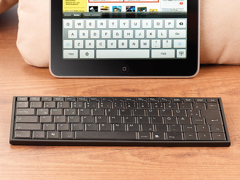 ; Bluetooth Tastaturen, Quertz Bluetooth KeyboardsKeyboards für Apple iPhone, iPad & Samsung Galaxy Android Smartphones & Tablets kleine Slim 
