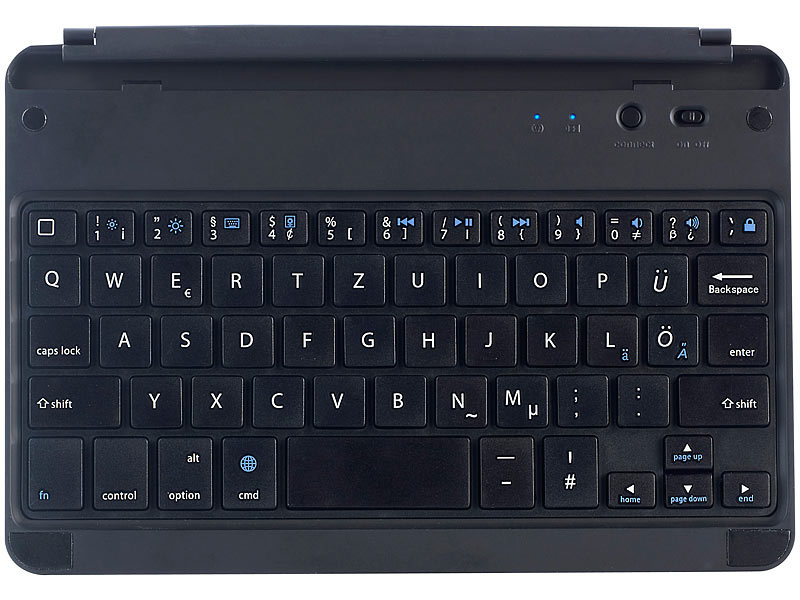 ; Slim-Tastaturen mit Bluetooth, optimiert für Apple, Mini-Bluetooth-Tastatur mit Mäuse-Steuerungen 