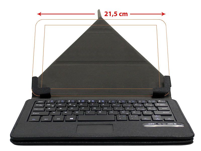 ; Bluetooth Tastaturen, Keyboards für Apple iPhone, iPad & Samsung Galaxy Android Smartphones & Tablets kleine SlimQuertz Bluetooth Keyboards 