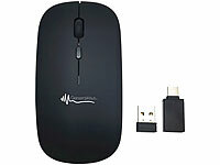 GeneralKeys Funkmaus USB C, PC Maus leise, Maus iPad, Bluetooth