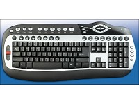 GeneralKeys Multimedia und Office-Tastatur USB