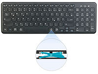 GeneralKeys Multi-Device-Funktastatur mit Bluetooth & Scissor-Tasten, QWERTZ