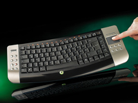 GeneralKeys Funktastatur für Win/PS3, mit Touchpad & MCE (refurbished)
