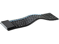GeneralKeys Wasserdichte, faltbare Funk-Silikon-Tastatur im Miniformat