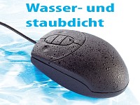 GeneralKeys Wasserdichte 3-Tasten-Silikon-Maus USB, 800dpi