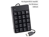 GeneralKeys Numerischer Ziffernblock / Keypad mit 19 Tasten, USB 2.0