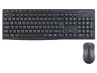 GeneralKeys Ergonomische Funk-Tastatur-Maus-Kombination, 2,4 GHz, 10 m Reichweite