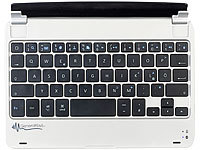 GeneralKeys Aluschutzcover inkl. Tastatur mit Bluetooth, 7,9"Android-Tablets; iPad-Tastaturen mit Bluetooth 