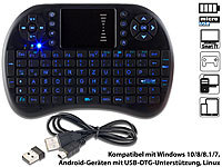 GeneralKeys Mini-Funktastatur MFT-245 mit Touchpad und beleuchteten Tasten
