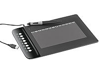 GeneralKeys Hochwertiges USB-Grafik Tablet m. 8 + 13 Funktionstasten