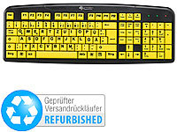 GeneralKeys Komfort-Tastatur mit Großschrift-Tasten (refurbished); Funktastatur & -Maus Sets 