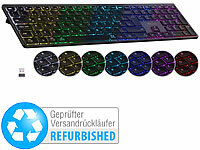 GeneralKeys Büro-Tastatur, drahtlose Tastatur, Metall-Tastatur