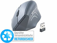 GeneralKeys Ergonomische Optische Funk-Maus, 1.600 dpi, Versandrückläufer