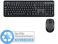 GeneralKeys Office-Set leise Funk-Tastatur-Maus-Kombination, Versandrückläufer; Funktastatur & -Maus Sets 
