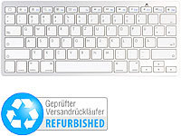 GeneralKeys Ultraschlanke Tastatur mit Bluetooth Versandrückläufer; Funktastatur & -Maus Sets 