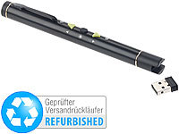 GeneralKeys Multimedia-Presenter mit grünem Laser-Pointer, Versandrückläufer; Funktastatur & -Maus Sets 