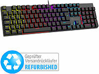 GeneralKeys Mechanische Metall-Gaming-Tastatur, buntes Licht, Versandrückläufer; Funktastatur & -Maus Sets Funktastatur & -Maus Sets 