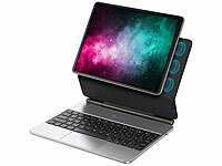 GeneralKeys Tastatur-Cases, Tastatur beleuchtet, Bluetooth, iPad Cover