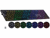 GeneralKeys Büro-Tastatur, flache Tastatur, ultradünne Tastatur