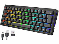 GeneralKeys Gaming Tastatur, USB-Tastatur, LED-Gaming-Tastatur